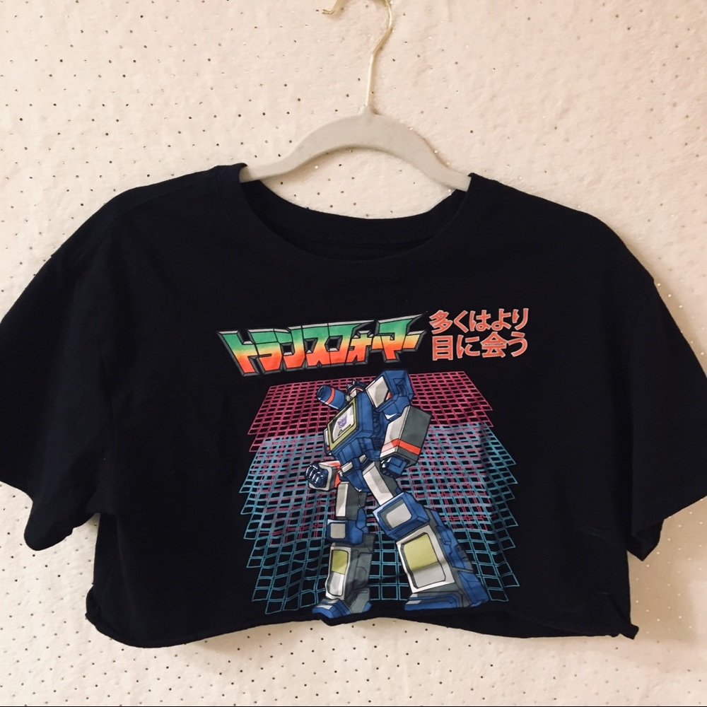 Transformers Soundwave Crop Top